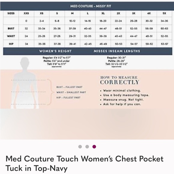 Med Couture Women's Short Sleeve Scrub Top - Picture 3 of 5